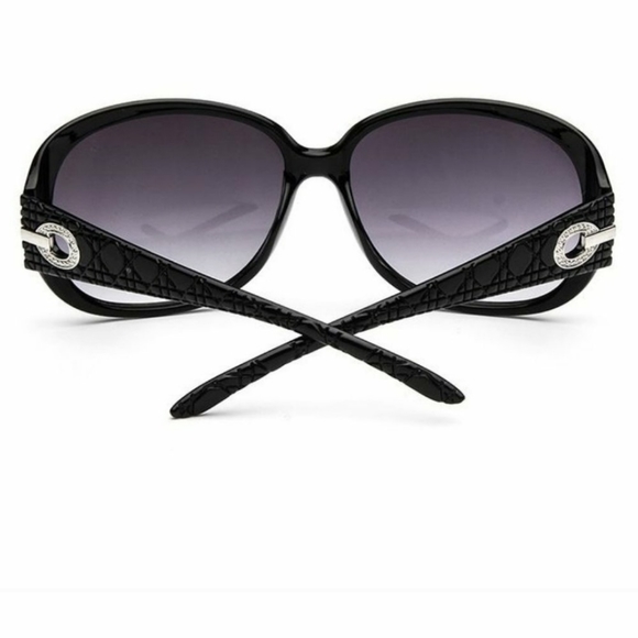 NWT Black Glitter UV Protection Sunglasses - Picture 3 of 14